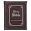 Dark Brown Faux Leather Hardcover King James Version Family Bible