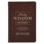 Finding Wisdom in Proverbs Honey-Brown Faux Leather Devotional Gift Book