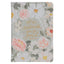 Lichen Gray Floral Faux Leather Hardcover King James Version Bible - Psalm 23:3