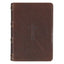 Mahogany Brown Genuine Leather Large Print Compact Bible