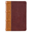 Saddle Tan & Butterscotch Large Print Compact KJV Bible