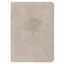 Taupe Bouquet Faux Leather Compact King James Version Bible