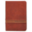 Two-tone Brown Faux Leather Large Print Compact King James Version Bible