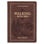 Walking With God Large Print Brown Faux Leather Devotional
