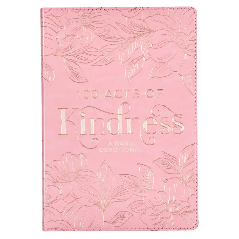 100 Acts of Kindness Pink Faux Leather Devotional Main image