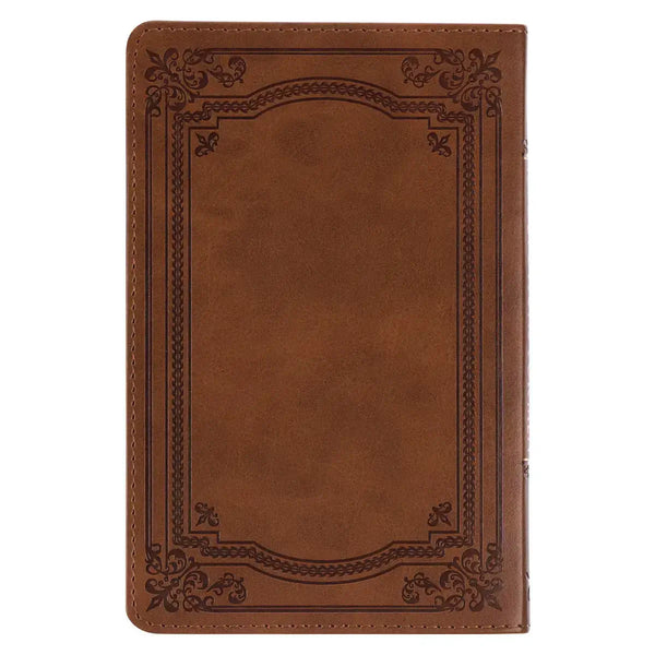 101 Devotions for Men Tawny Brown Faux Leather Devotional - 1 Timothy 6:11