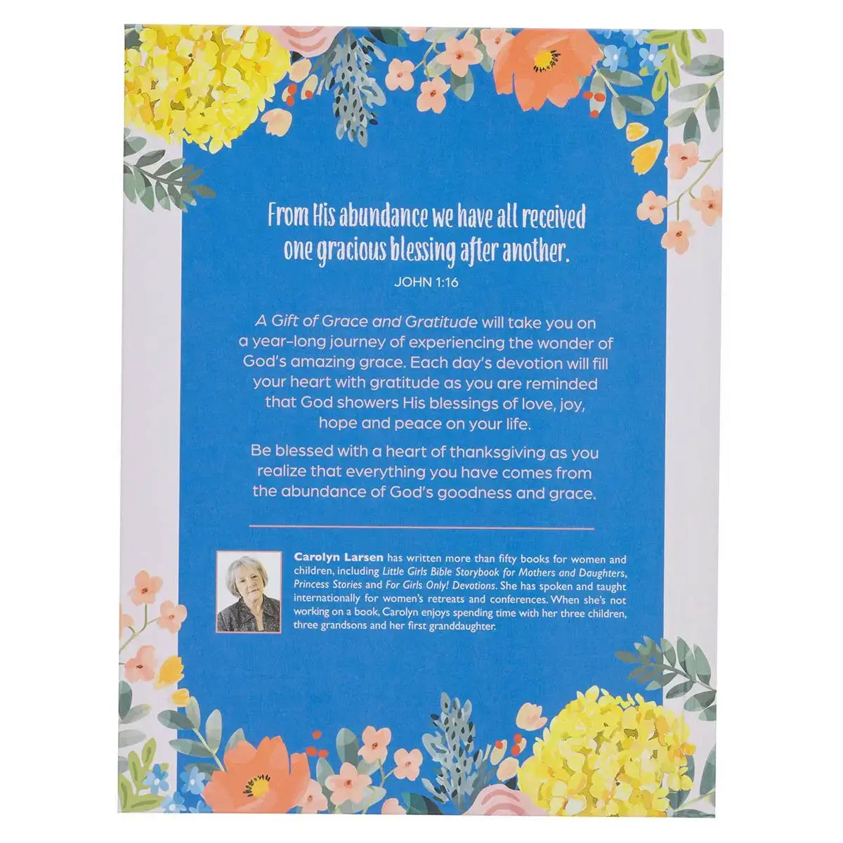 A Gift of Grace & Gratitude White Hardcover Devotional
