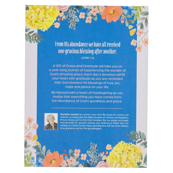 A Gift of Grace & Gratitude White Hardcover Devotional