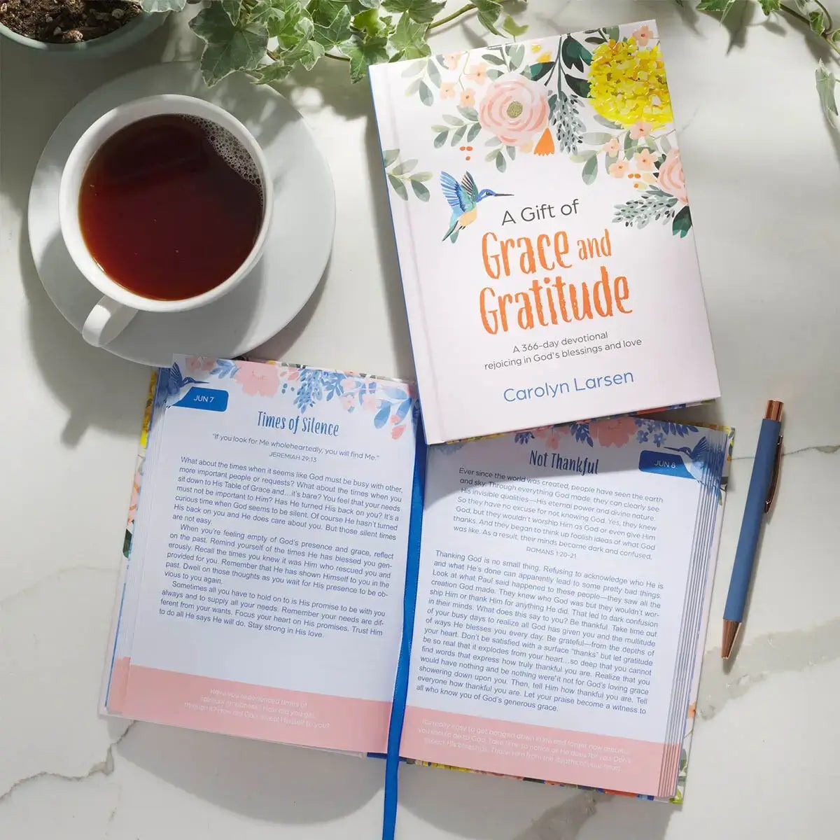 A Gift of Grace & Gratitude White Hardcover Devotional