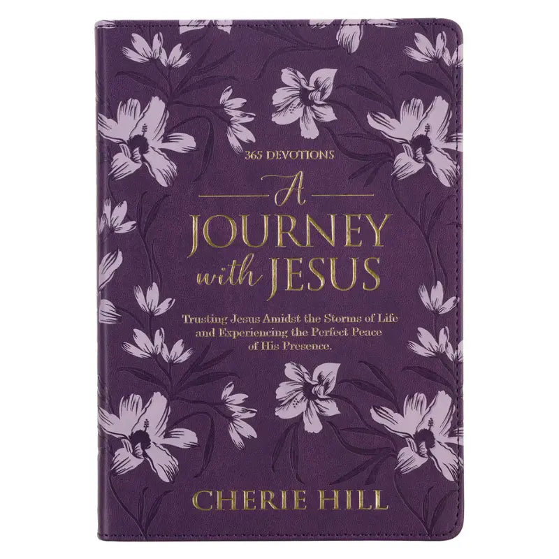 A Journey with Jesus Purple Faux Leather Devotional Main image
