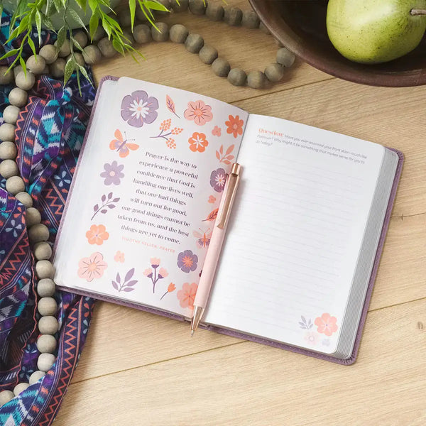 Be Brave, Girl! Purple Faux Leather Devotional