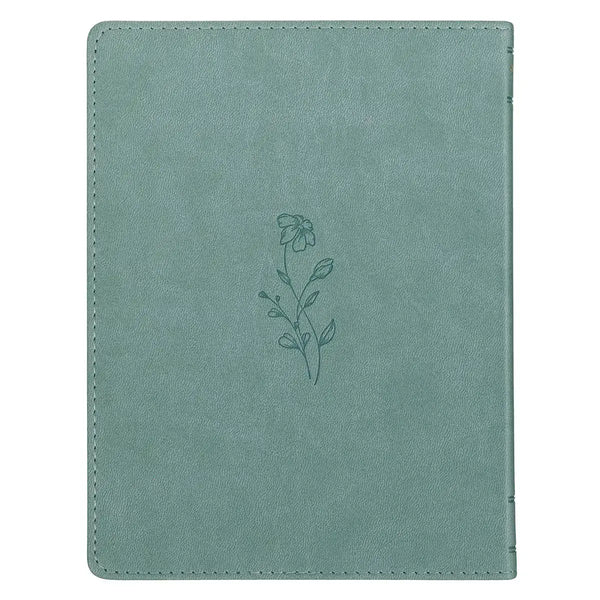 Be Still & Know I Am God Dusty Teal Faux Leather Devotional