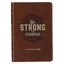 Be Strong & Steadfast Brown Faux Leather Daily Devotional