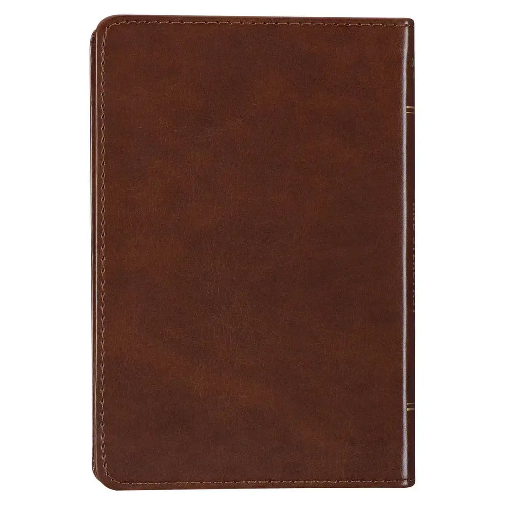 Be Strong & Steadfast Brown Faux Leather Daily Devotional