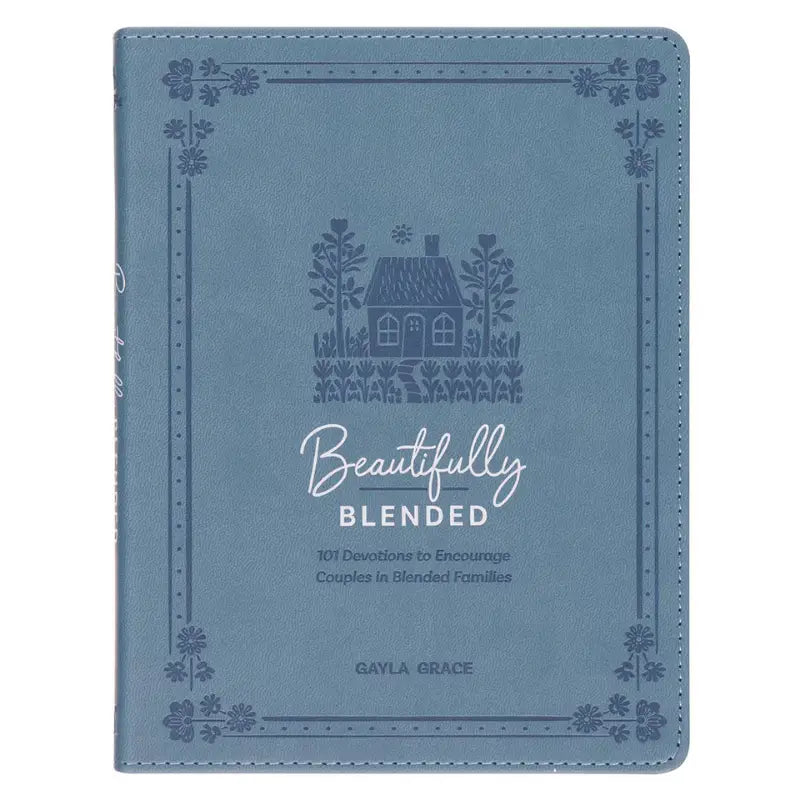Beautifully Blended Blue Faux Leather Daily Devotional for Couples Main image