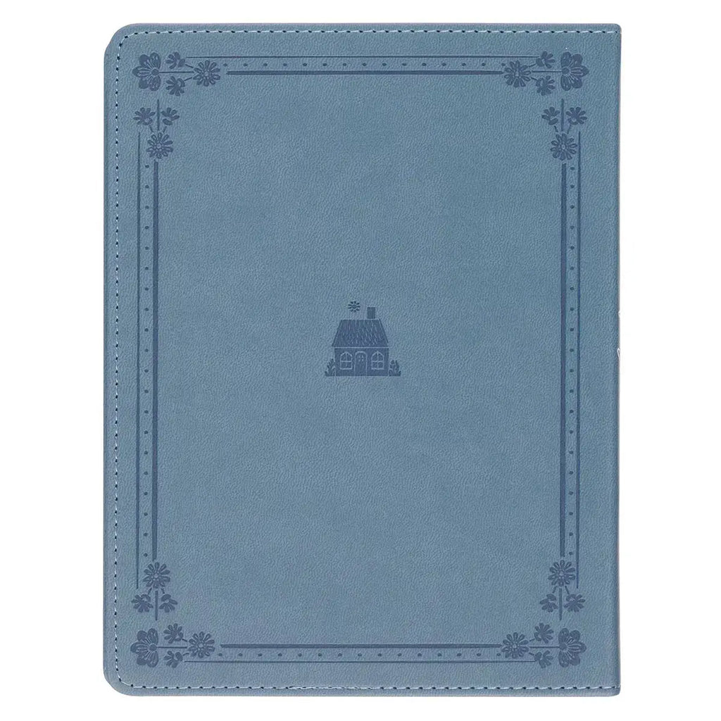 Beautifully Blended Blue Faux Leather Daily Devotional for Couples