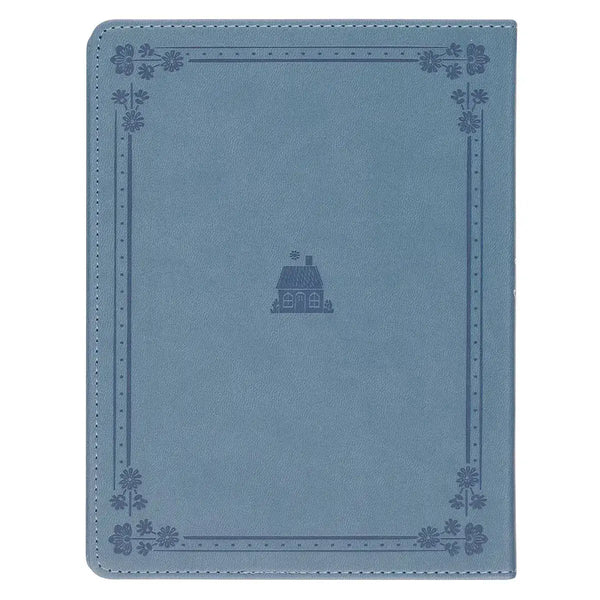 Beautifully Blended Blue Faux Leather Daily Devotional for Couples