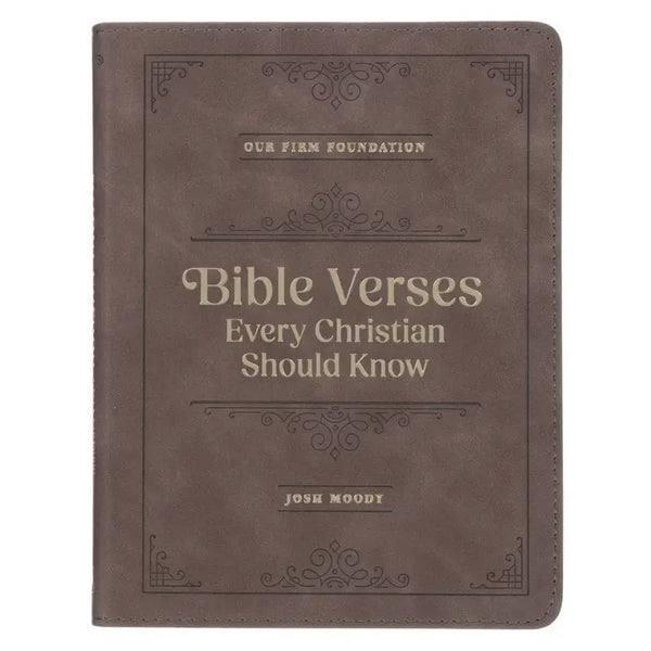 Bible Verses Every Christian Should Know Brown Faux Leather Devotional