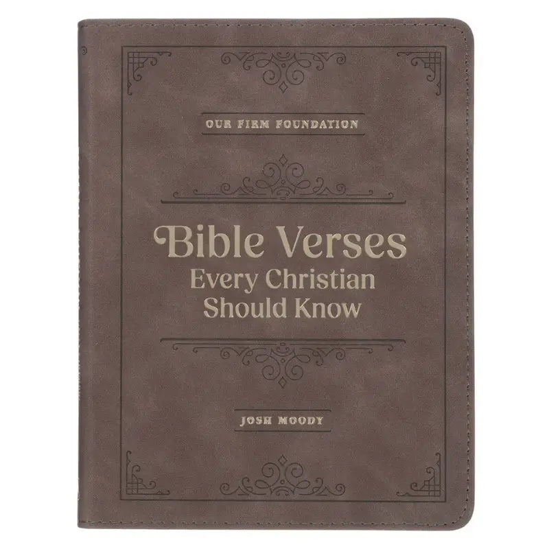 Bible Verses Every Christian Should Know Brown Faux Leather Devotional Main image