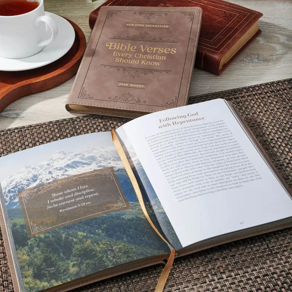 Bible Verses Every Christian Should Know Brown Faux Leather Devotional