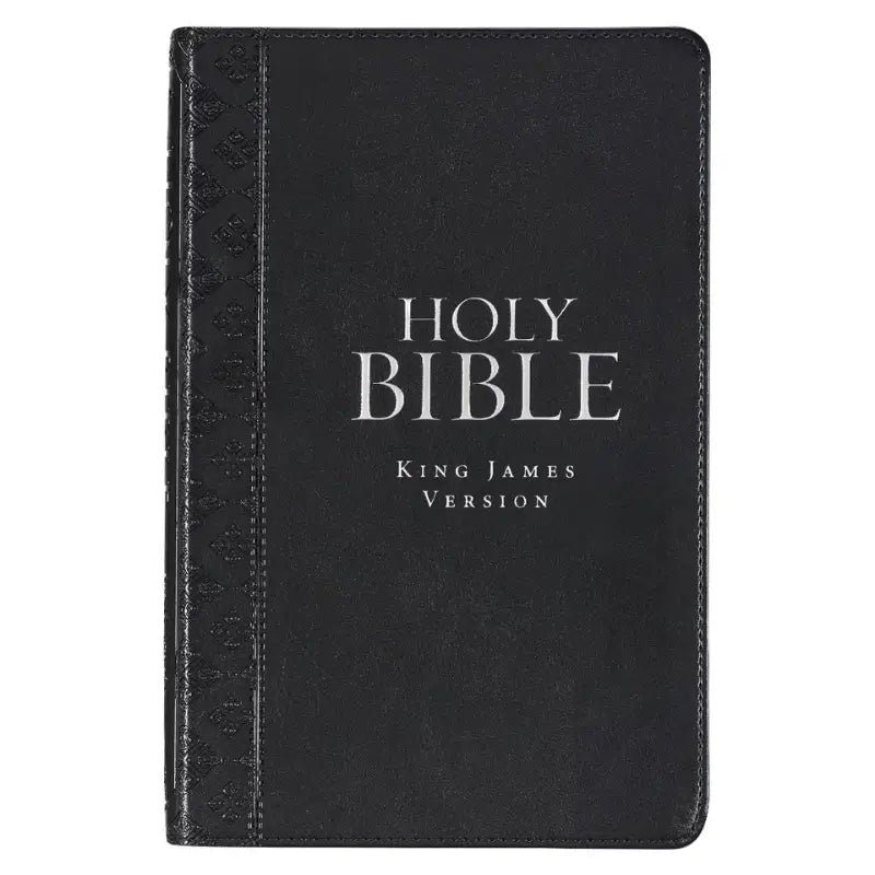 Black Faux Leather King James Version Deluxe Gift Bible with Thumb Index Main image
