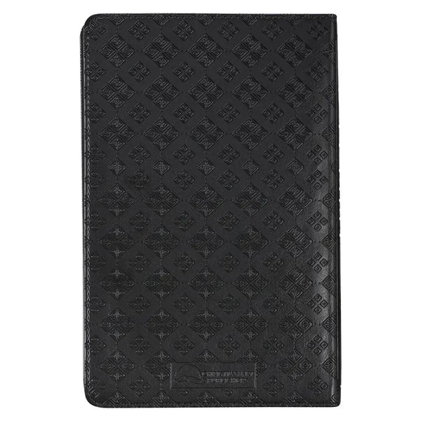 Black Faux Leather King James Version Deluxe Gift Bible with Thumb Index