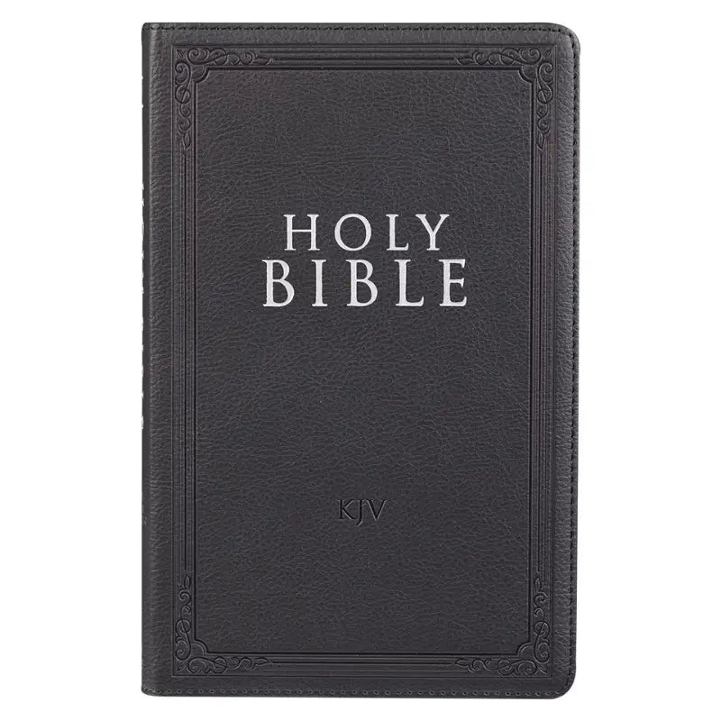 Black Faux Leather King James Version Gift Edition Bible Main image