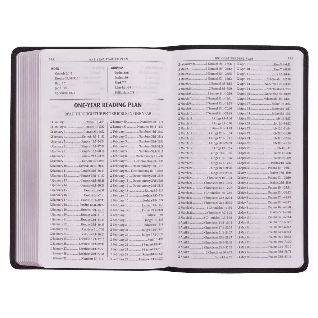Black Faux Leather King James Version Gift Edition Bible