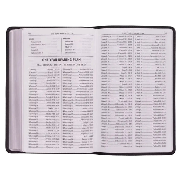 Black Faux Leather King James Version Gift Edition Bible
