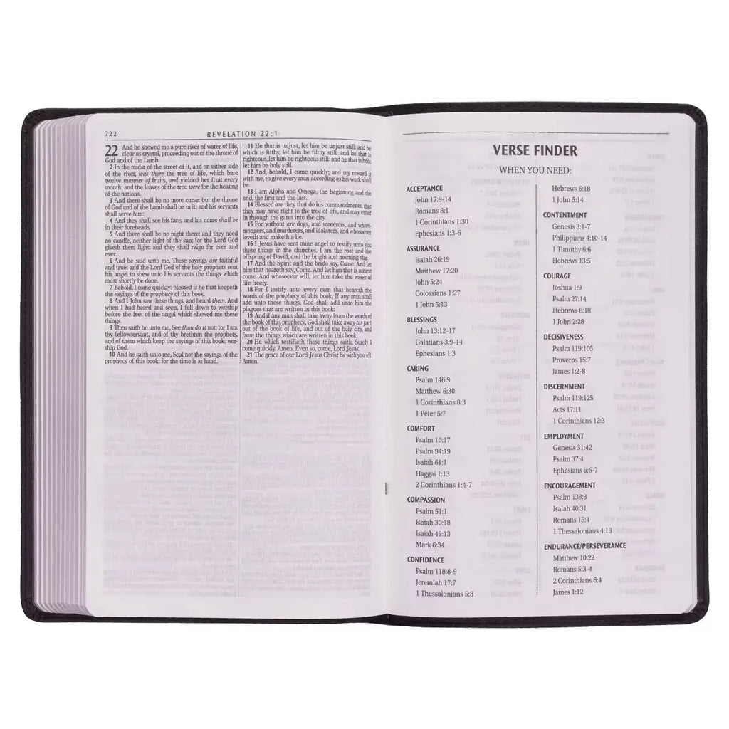 Black Faux Leather King James Version Gift Edition Bible