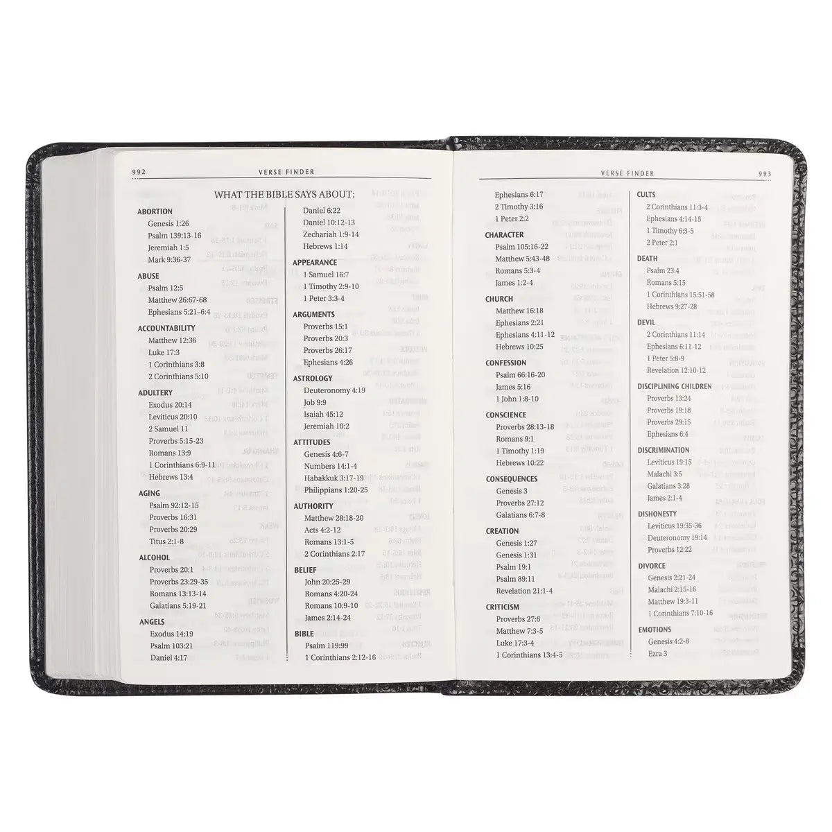 Black Faux Leather King James Version Pocket Bible