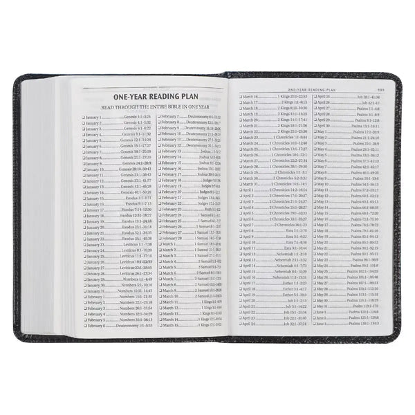 Black Faux Leather King James Version Pocket Bible