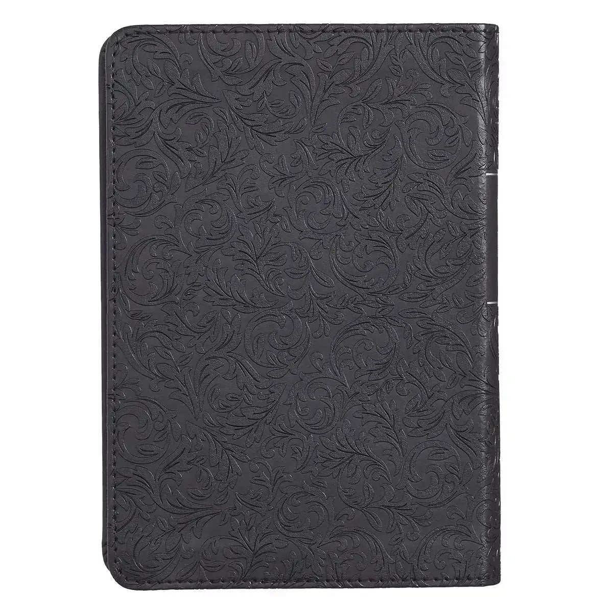 Black Faux Leather Large Print Compact King James Version Bible