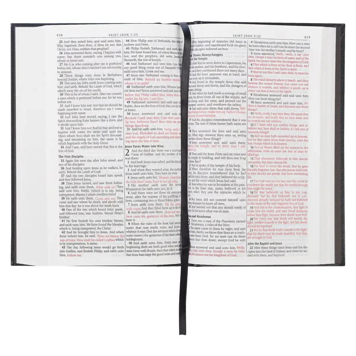 Black Hardcover King James Version Pew & Worship Bible