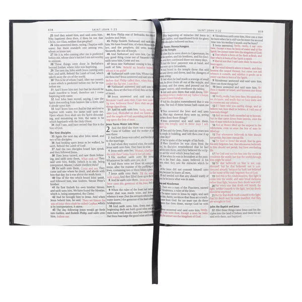 Black Hardcover King James Version Pew & Worship Bible