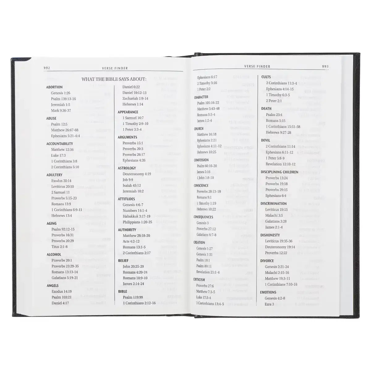 Black Hardcover King James Version Pew & Worship Bible