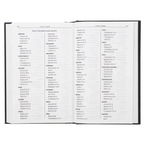 Black Hardcover King James Version Pew & Worship Bible