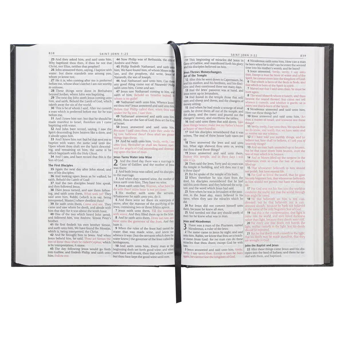 Black Hardcover Large Print King James Version Pew Bible