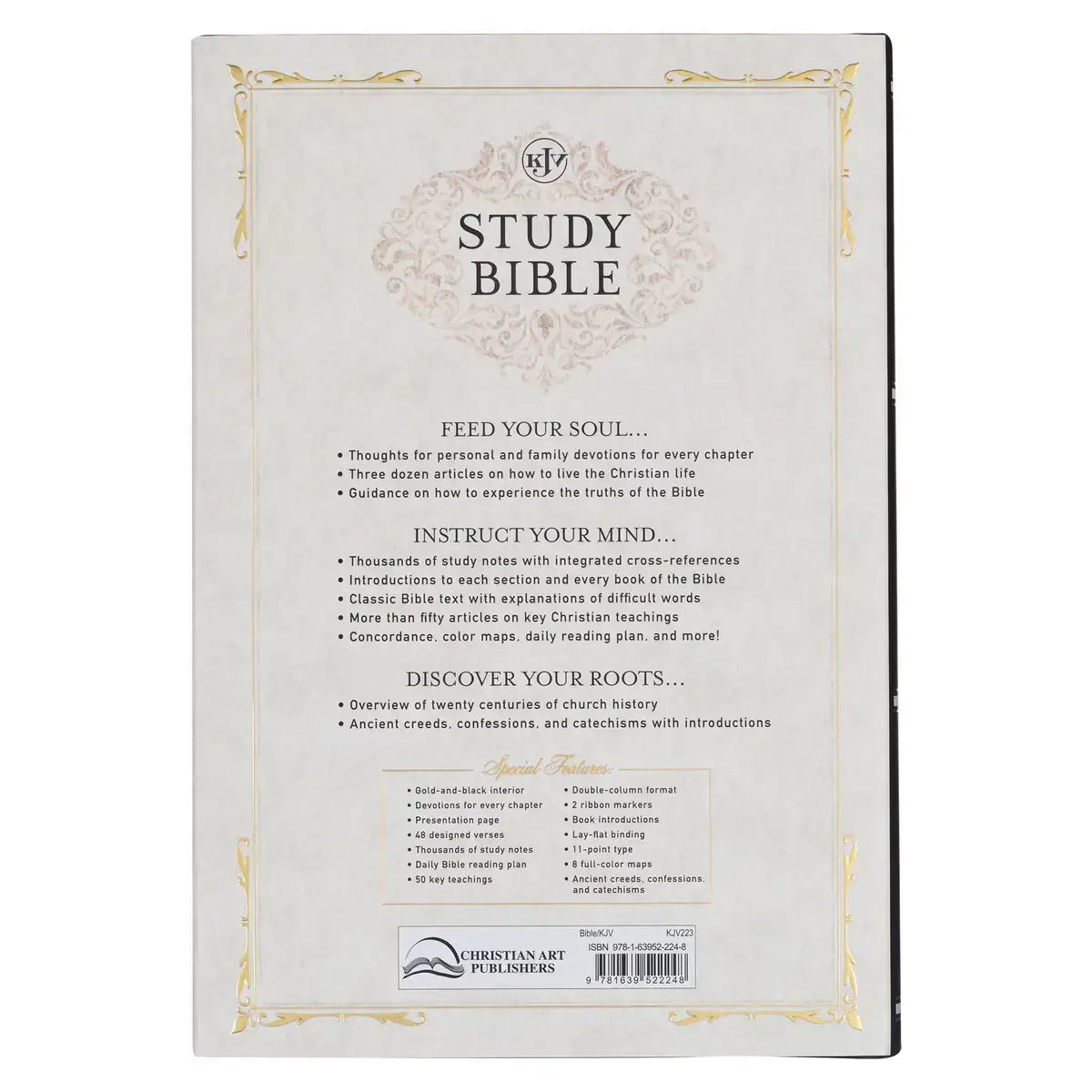 Black Hardcover Large Print King James Version Study Bible Secondary image