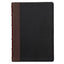 Black & Burgundy Full-Grain Leather Large Print King James Version Study Bible with Thumb Index