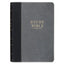 Black & Gray Faux Leather King James Study Bible with Thumb Index