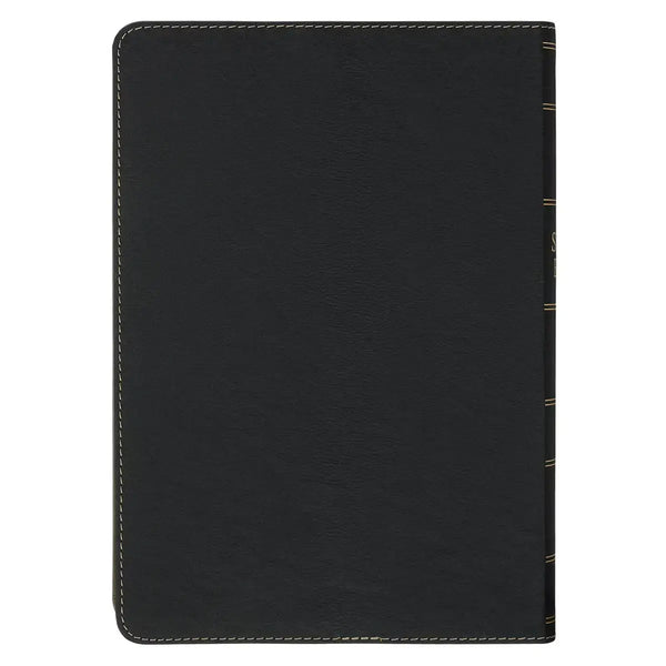 Black & Gray Faux Leather King James Study Bible with Thumb Index