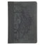Black & Gray Lion Faux Leather Hardcover Compact King James Version Bible