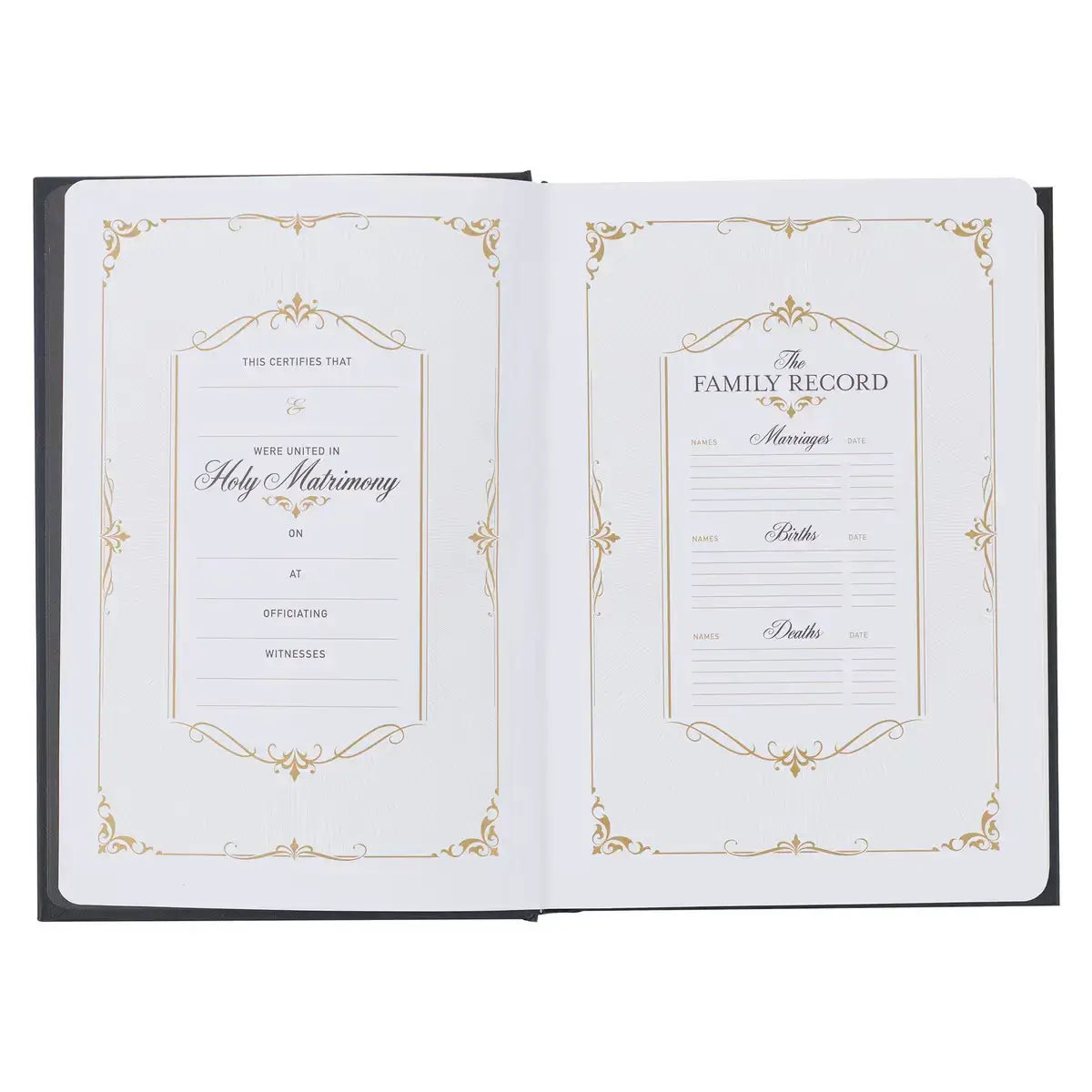 Black with White Dust Jacket Hardcover King James Version Study Bible