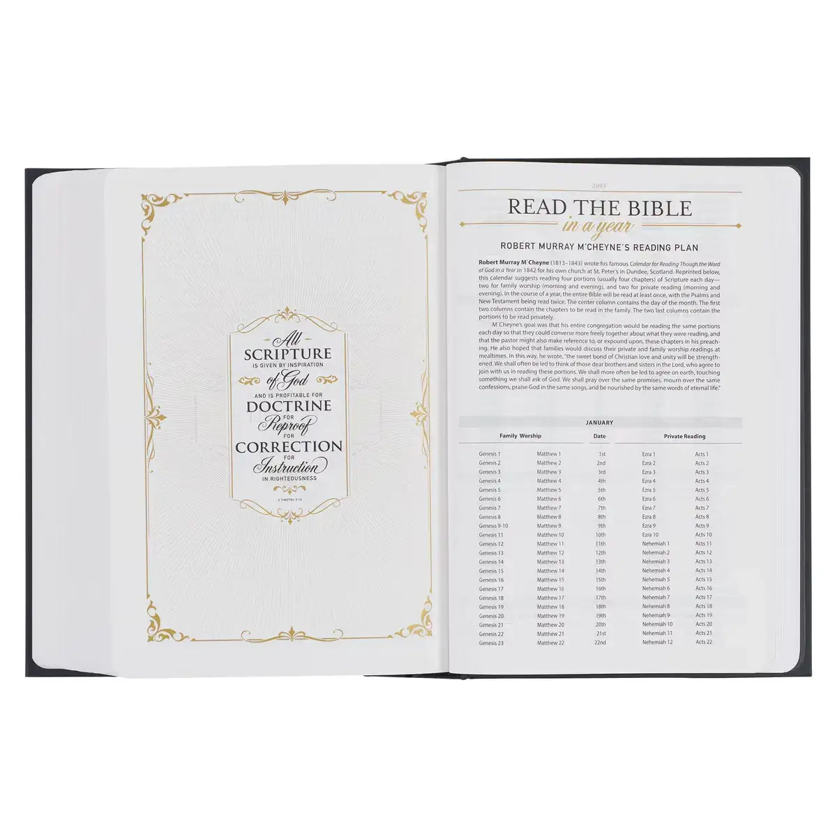 Black with White Dust Jacket Hardcover King James Version Study Bible
