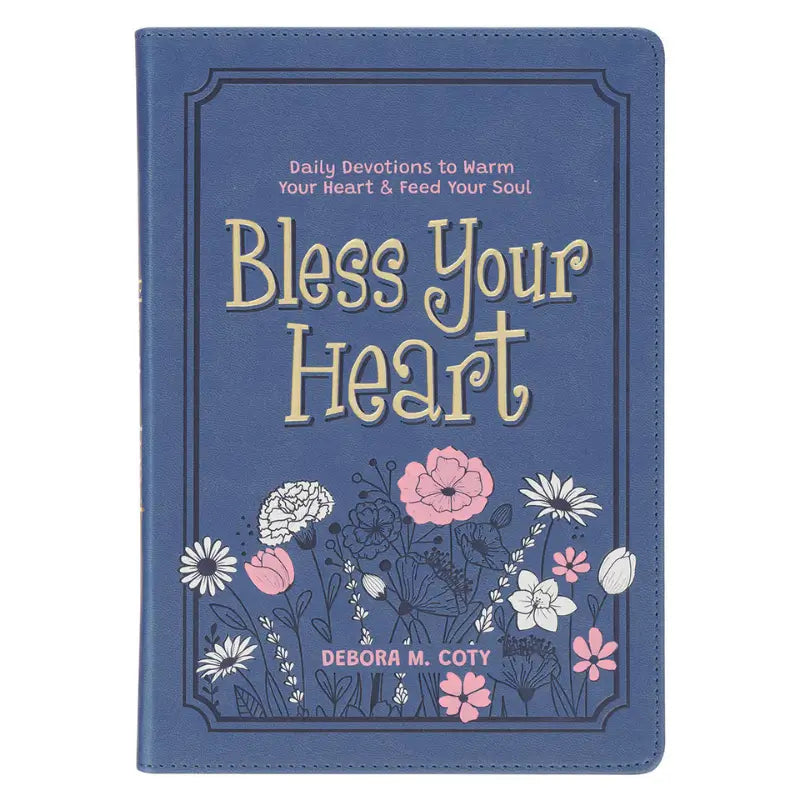 Bless Your Heart Blue Faux Leather Daily Devotional for Women Main image