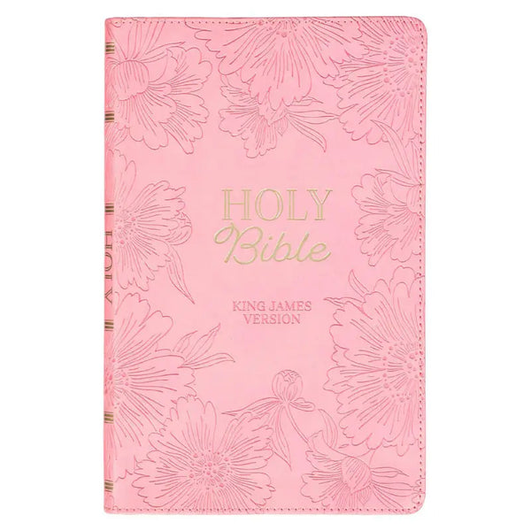 Blossom Pink Faux Leather Gift Edition King James Version Bible