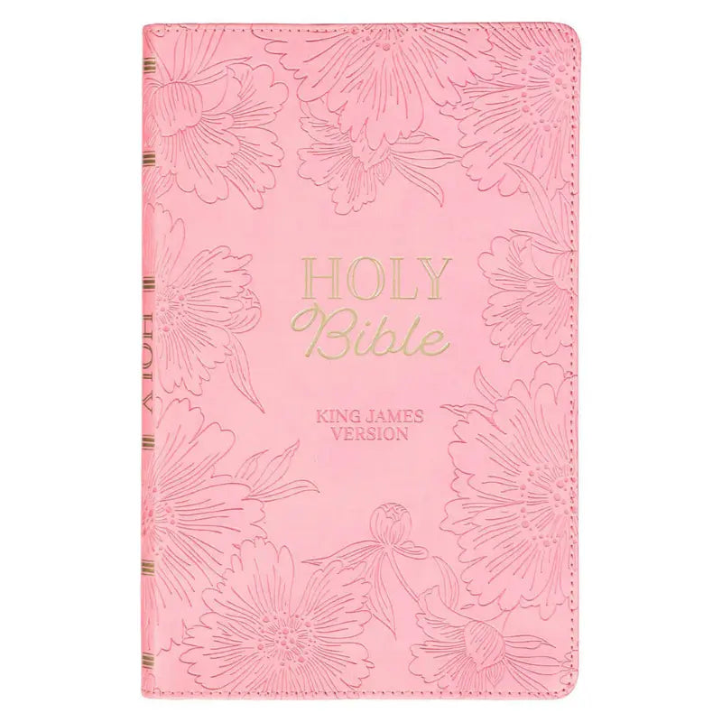 Blossom Pink Faux Leather Gift Edition King James Version Bible Main image