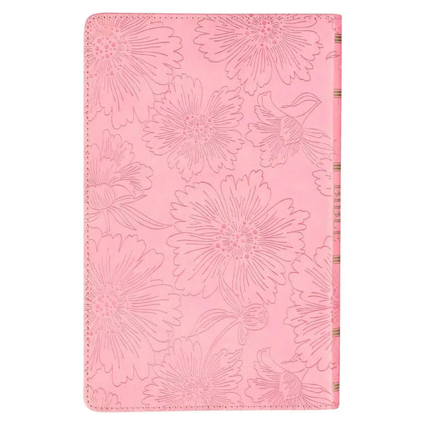 Blossom Pink Faux Leather Gift Edition King James Version Bible