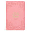 Blossom Pink Faux Leather King James Version Deluxe Gift Bible with Thumb Index & Zippered Closure